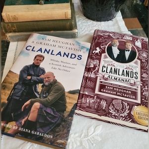 2 OUTLANDER Books One Signed! "Clanlands" Scotland Sam Heughan Graham McTavish